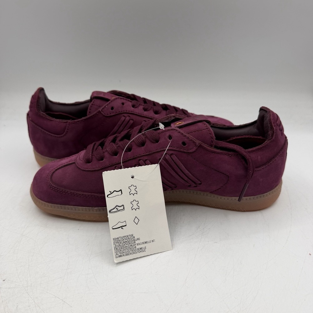 Adidas Samba Deep Hue Pack Shoes Womens Sz 6 Burgundy/Maroon Gum Sneakers BY2834 - Picture 3 of 15